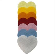Kit Com 200 Flanelas Mágicas Divertidas 5X5 Formato Coração