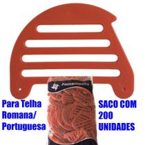 Kit Com 200 Tela Passarinheira Para Telhado Portuguesa/romana