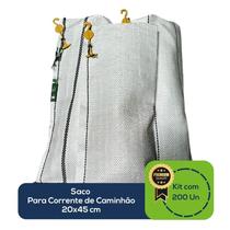 Kit Com 200 Un Saco Corrente Para Caminhão 20x45cm Kit Com 200 Un Saco Corrente Para Caminhão 20x45cm