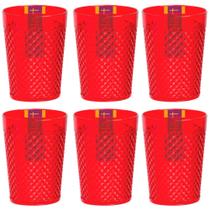 Kit Com 22 Copos 300 Ml Diamante Crystal Em Acrílico 609-5 Kit Com 22 Copos 300 Ml Diamante Crystal Em Acrílico 609-5
