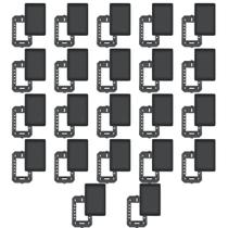 Kit Com 22 Placas 4 X 2 Cega Preto Com Suporte Suporte - FAME