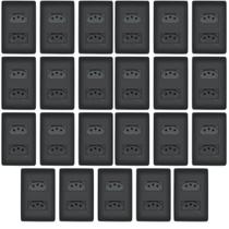 Kit Com 23 Tomadas Dupla Preta 2p+t 10a-250v Black- Fame Kit Com 23 Tomadas Dupla Preta 2p+t 10a-250v Black- Fame