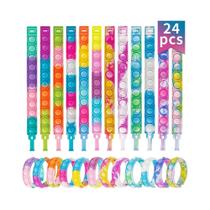 Kit com 24/72 Pulseiras Fidget - Alívio do Estresse Sensorial - Ideal para Festas