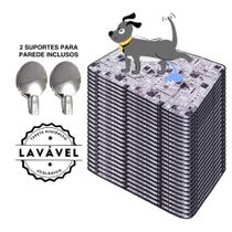 Kit com 24 Banheiro para Cães Tecido Ecológico 100x70 Jornal com ganchos - 200 Lavagens Quality Kit com 24 Banheiro para Cães Tecido Ecológico 100x70 Jornal com ganchos - 200 Lavagens Quality