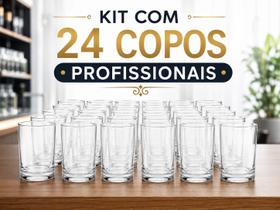 Kit com 24 Copos Bar Nadir 265ml Vidro Resistente para Drinks, Cerveja e Whisky Kit com 24 Copos Bar Nadir 265ml Vidro Resistente para Drinks, Cerveja e Whisky