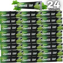 Kit com 24 Cremes Dentais Dentil Ultra Mint Sem Flúor, Com Xilitol e Sabor Menta Refrescante