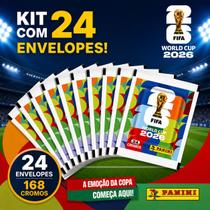 Kit Com 24 Envelopes Figurinha 168 Cromos Copa Do Mundo Fifa 2026 Copa Do Mundo 2026