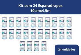 Kit com 24 Esparadrapo Branco Imp. 10cm X 4,5m ADPELE - Missner Kit com 24 Esparadrapo Branco Imp. 10cm X 4,5m ADPELE - Missner