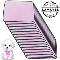 Kit com 24 Fraldas de Câes p/Chão 70x50 Rosa 200 Lavagens - Alta Absorção Vila Flor