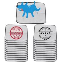 Kit com 24 Fraldas de Câes p/Chão 70x50 Tradicional 200 Lavagens - Alta Absorção - Ecológico Kit com 24 Fraldas de Câes p/Chão 70x50 Tradicional 200 Lavagens - Alta Absorção - Ecológico