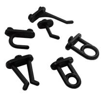 Kit com 24 ganchos plásticos mistos para painel porta ferramentas Kit com 24 ganchos plásticos mistos para painel porta ferramentas