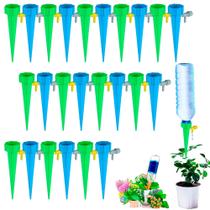 Kit Com 24 Gotejador Irrigador Jardim Garrafa Pet Acoplável Kit Com 24 Gotejador Irrigador Jardim Garrafa Pet Acoplável