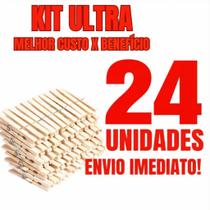 Kit com 24 Prendedores de Roupa em Madeira - prededor medio para utilizar no dia a dia