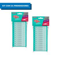 Kit com 24 Prendedores Para Roupas Transparente Bettanin Kit com 24 Prendedores Para Roupas Transparente Bettanin