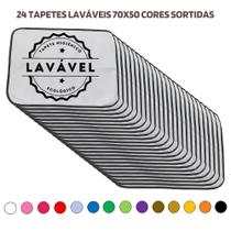 Kit com 24 Tapetes Adestradores de Alta Absorção 70x50 Sortidos - 200 Lavagens Vila Flor