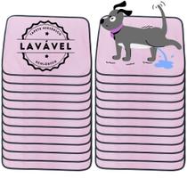 Kit com 24 Tapetinhos Alta Absorção para Pets 70x50 Rosa 200 Lavagens Pee Dog Kit com 24 Tapetinhos Alta Absorção para Pets 70x50 Rosa 200 Lavagens Pee Dog