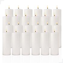 Kit com 24 Velas de 7 Dias Brancas 253g Atacado Parafina Pura Votiva