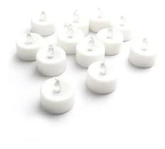 Kit Com 24 Velas De Led Cor Amarelo Baterias Inclusas - D' Presentes