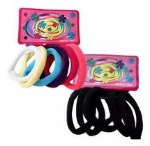 Kit com 24 Xuxa Elastico Rabico Prender Cabelo Xuxinha Lycra