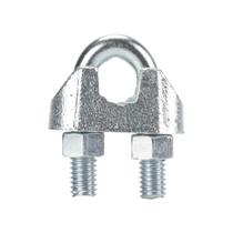 Kit com 25 Clips Grampo Leve para Cabo de Aço 1/8" - Fischer Kit com 25 Clips Grampo Leve para Cabo de Aço 1/8" - Fischer