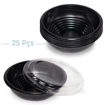 Kit Com 25 Embalagem Descartável Delivery Para Udon E Sopas