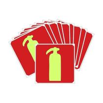 Kit com 25 Placas Fotoluminescente Indicativa Extintor Incêndio Kit com 25 Placas Fotoluminescente Indicativa Extintor Incêndio