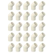 Kit com 25 Unidades Joelho CPVC 45º 15mm Aquatherm Tigre