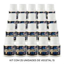Kit com 25 Unidades Vegetal 15 500mg 15 Cápsulas Suplemento Alimentar