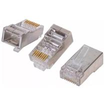 Kit Com 250 Conectores Rj45 Macho, Cat6 Blindado Kit Com 250 Conectores Rj45 Macho, Cat6 Blindado