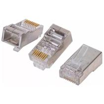 Kit Com 250 Conectores Rj45 Macho, Cat6 Blindado Kit Com 250 Conectores Rj45 Macho, Cat6 Blindado