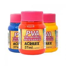 Kit com 26 tintas pva 37 ml Kit com 26 tintas pva 37 ml