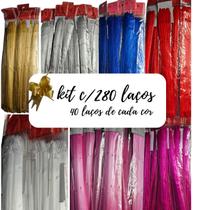 kit com 280 unidades laço facil 12mmx20cm