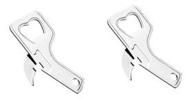 Kit Com 2abridor De Lata 2 Em 1 Kehome Aço Inox Cor Prata
