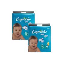 Kit com 2pacotes Fralda Infantil Capricho Baby Super Jumbo Kit com 2pacotes Fralda Infantil Capricho Baby Super Jumbo