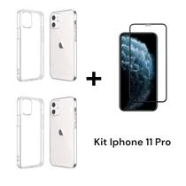 Kit Com 2UN Capa Transparente + 1UN Película 3D Para Iphone 11 / 11PRO / 11PRO MAX / 12 / 12MINI / 12PRO / 12PRO MAX Kit Com 2UN Capa Transparente + 1UN Película 3D Para Iphone 11 / 11PRO / 11PRO MAX / 12 / 12MINI / 12PRO / 12PRO MAX