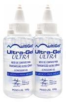 Kit Com 2un De Gel Condutor Ultrassom Ultragel Multigel 100g