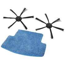 Kit com 2un Escova Rotativa com Refil MOP Compatível com Robô Aspirador WAP W90 Pérola - Parceiro das Peças