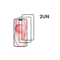 Kit Com 2UN Películas Protetoras De Vidro 3D Temperado Para Iphone 15