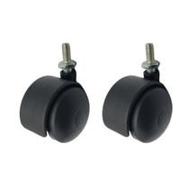 Kit com 2un Roda Rodinha Rodizio Compatível com Extratora WAP Carpet Cleaner Eco