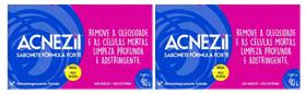 Kit Com 2un Sabonete Acnezil 90g Formula Forte - Cimed Kit Com 2un Sabonete Acnezil 90g Formula Forte - Cimed