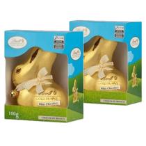 Kit Com 2Und Chocolate Branco Lindt Gold Bunny Coelho 100G