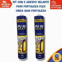 Kit com 2unid Adesivo Selante PU40 Flex Cinza 360g Fortaleza Kit com 2unid Adesivo Selante PU40 Flex Cinza 360g Fortaleza