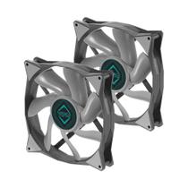Kit com 2x Cooler FAN Iceberg Thermal IceGale 140mm Cinza ICEGALE14-B2A Kit com 2x Cooler FAN Iceberg Thermal IceGale 140mm Cinza ICEGALE14-B2A
