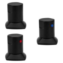 Kit com 3 Acabamentos para Registro C44 Água Quente e Fria Bl6150 Ducon Metais 3