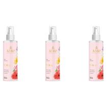 Kit com 3 Agua de banho 220ml Aroma:Flora