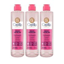 Kit com 3 Água Micelar Rosa Mosqueta Castilla 250mL Cada - Limpa, Hidrata e Regenera a Pele Kit com 3 Água Micelar Rosa Mosqueta Castilla 250mL Cada - Limpa, Hidrata e Regenera a Pele