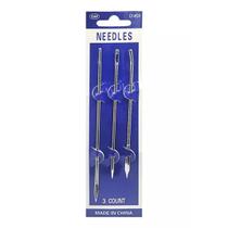 Kit com 3 Agulhas para Saco 12cm / 12.5cm / 15cm Níquel