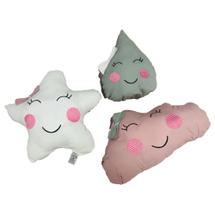 Kit Com 3 Almofadas Para Decoração Júlia Baby Kit Com 3 Almofadas Para Decoração Júlia Baby
