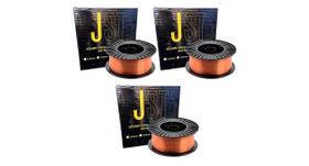 Kit com 3 Arame Mig Diâmetro - 0,80mm - 15kg - JST Kit com 3 Arame Mig Diâmetro - 0,80mm - 15kg - JST