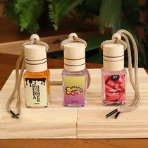 Kit com 3 Aromatizador para Carro Fragrâncias Puras Ótima Qualidade Cheirinho para Automóvel HF